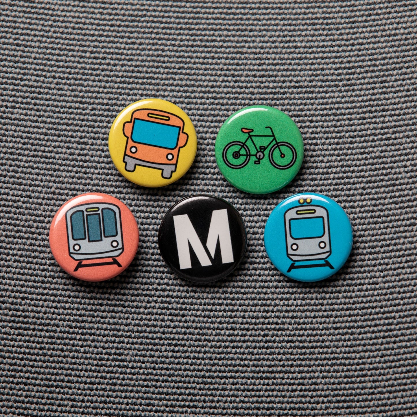 Metro Pin-Back Button 5-Pack