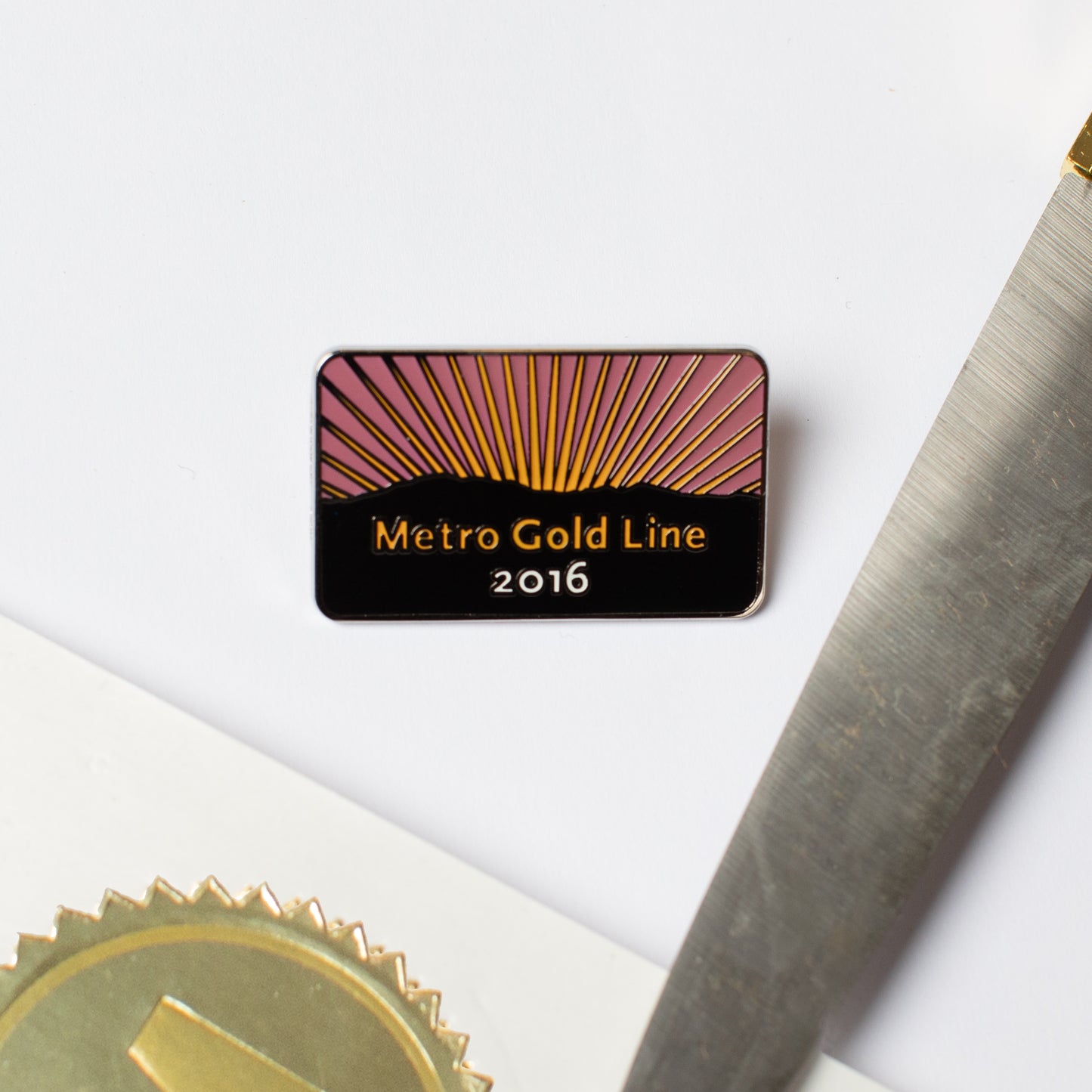 Metro Gold Line (2016) Enamel Pin
