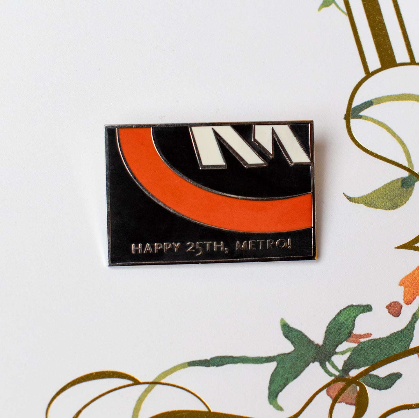 Happy 25th Anniversary Metro (2018) Enamel Pin
