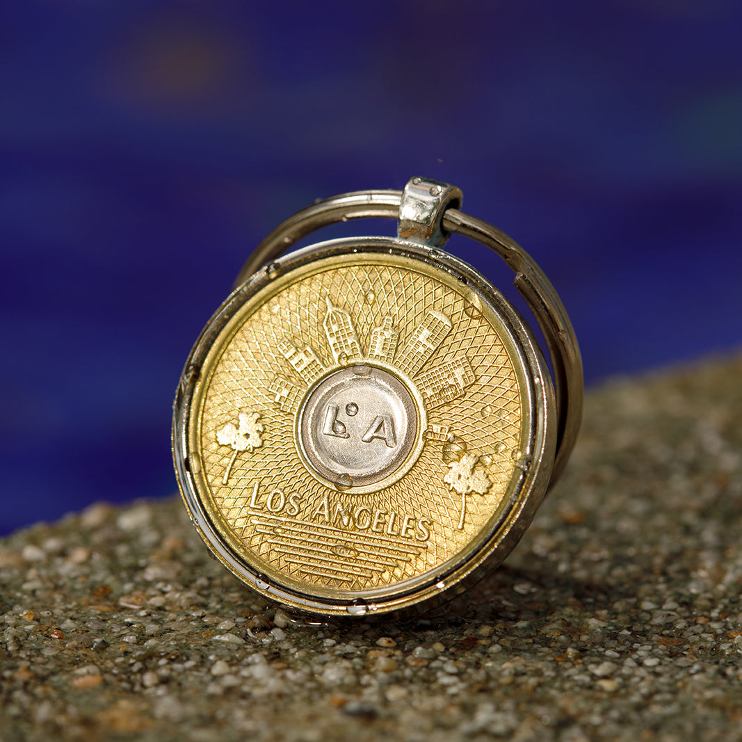 Old-School Transit Token Keychain