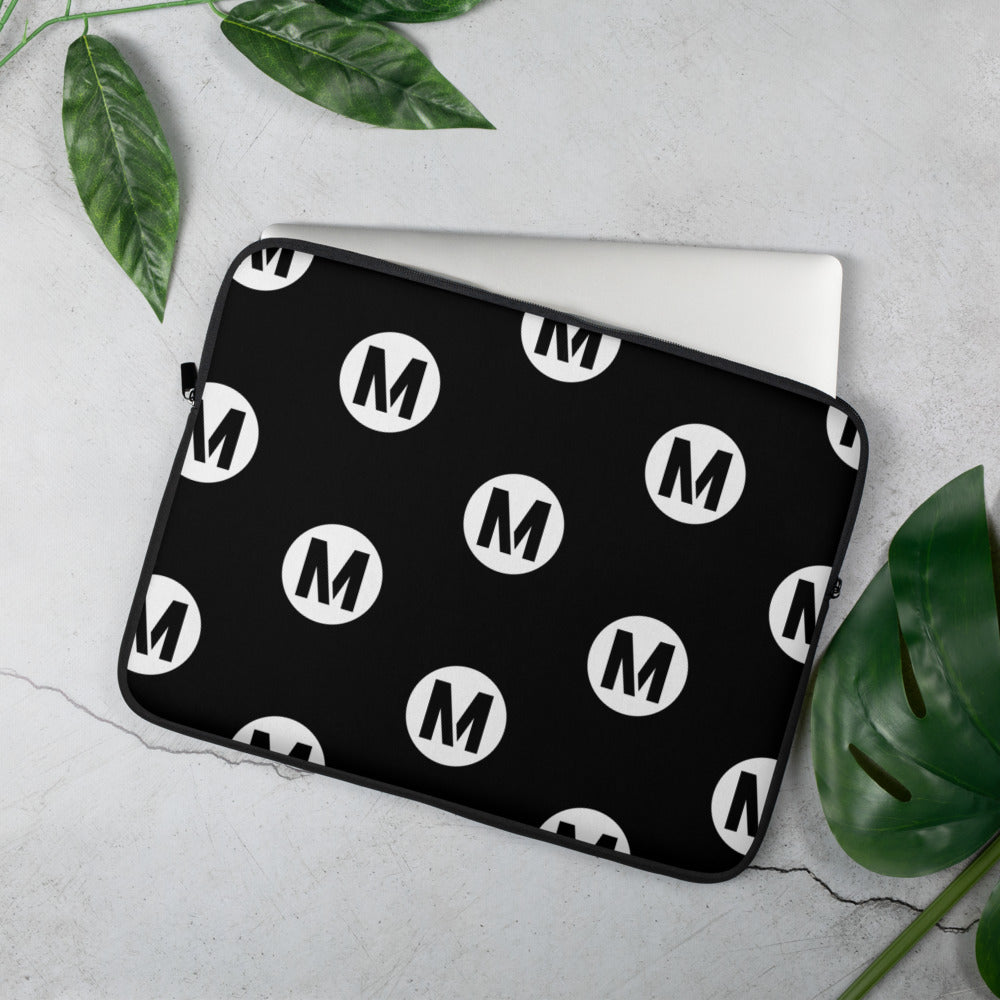 Metro Logo Pattern Laptop Sleeve