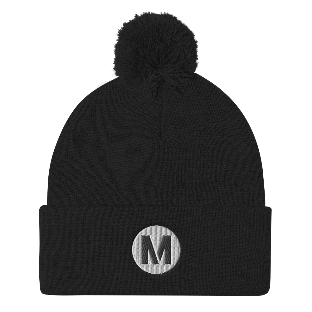 Moschino Women's Double Question Mark Beanie - Black Wool & Viscose Blend Knit Hat - View #7