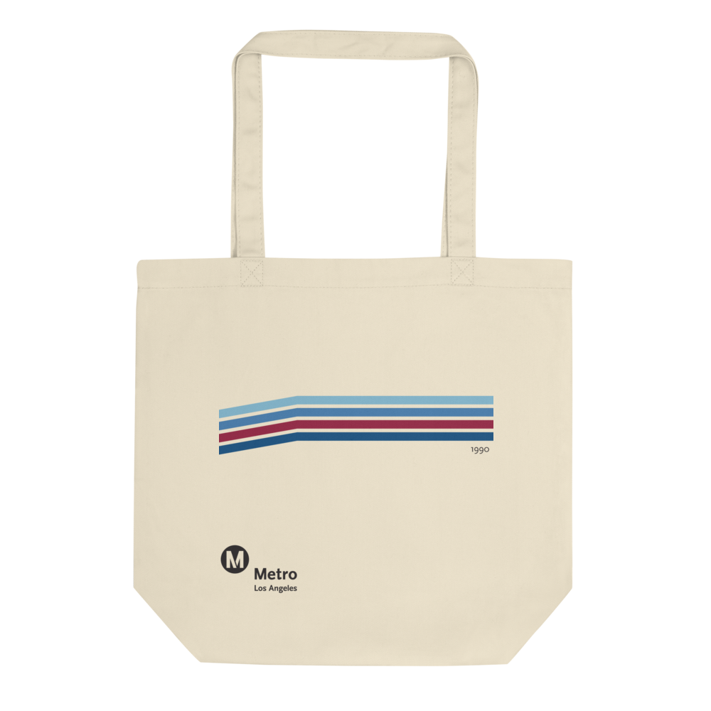 Blue Line Vintage Cotton Tote Bag - Metro Shop