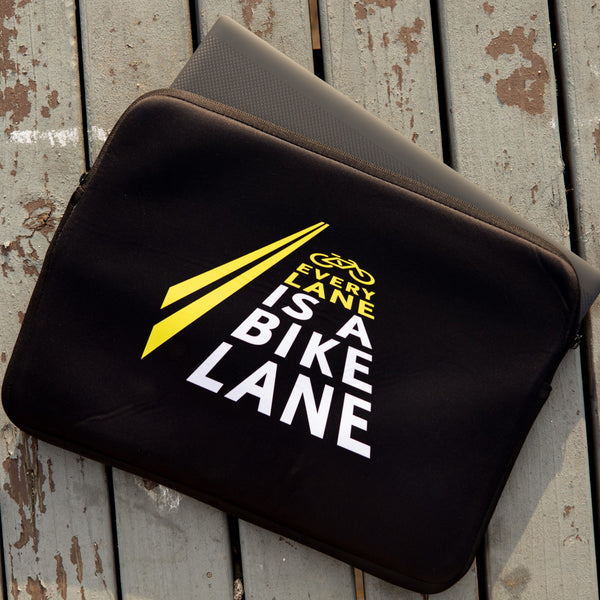 Every Lane Is a Bike Lane Laptop Sleeve