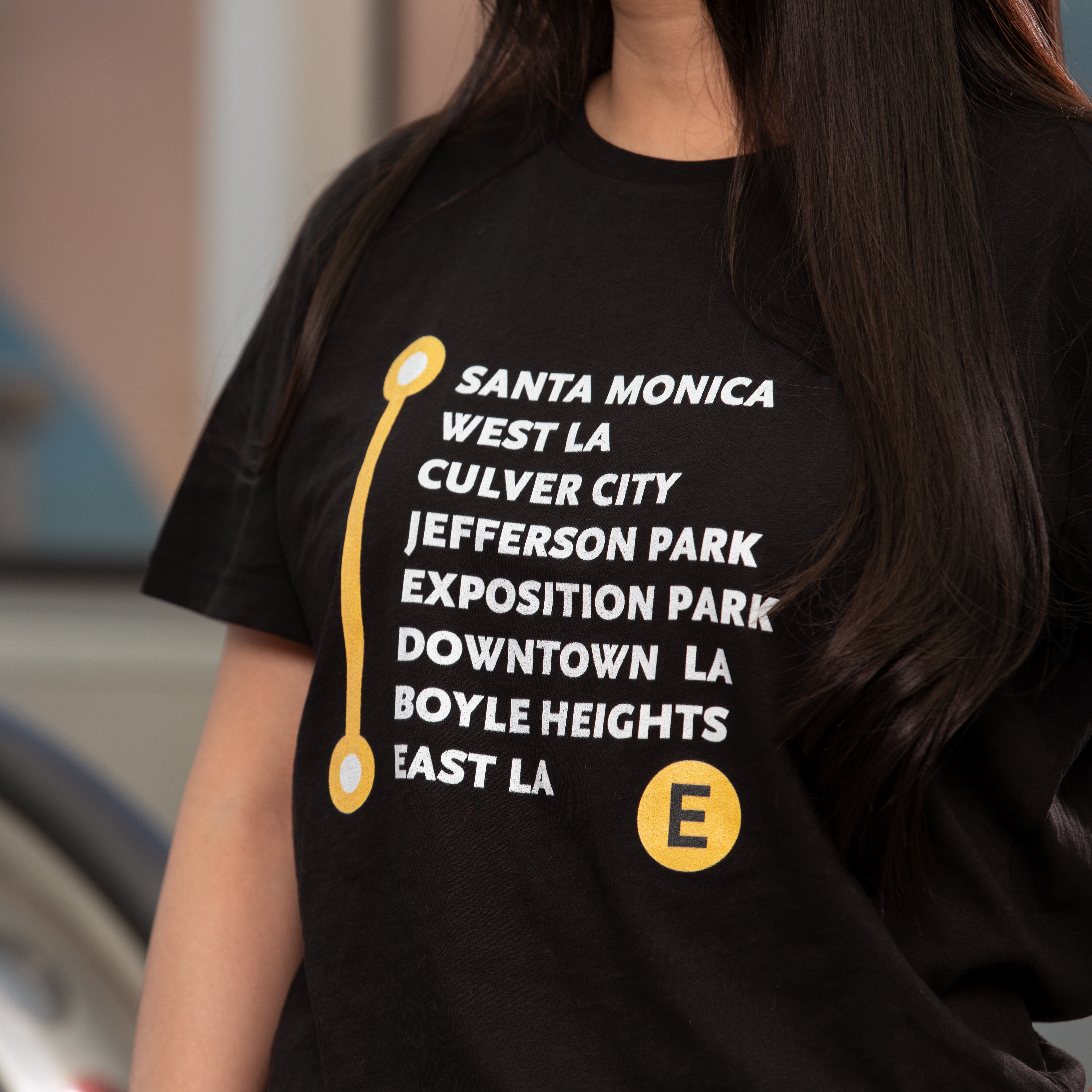Los Angeles Metro E Line Neighborhoods Crop T-Shirt – Metro Shop