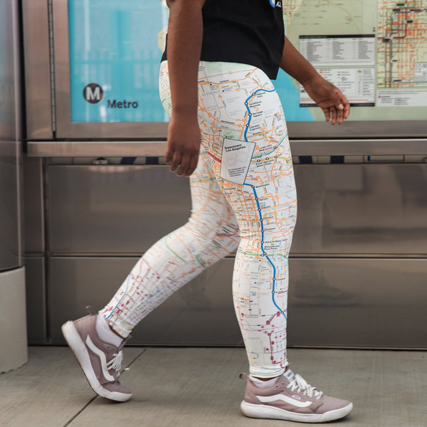 Metro System Map Leggings