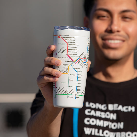 Los Angeles Metro Transit Map Viking Tumbler