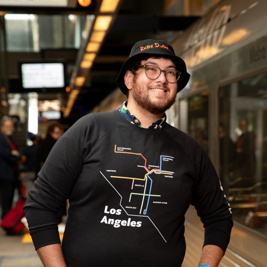 Los Angeles Dark Mode Map Unisex Sweatshirt