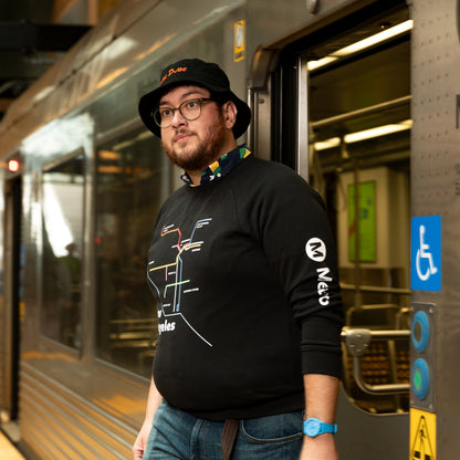 Los Angeles Dark Mode Map Unisex Sweatshirt