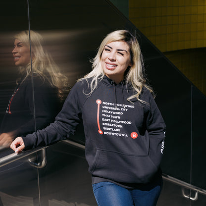 B Line Neighborhoods Unisex Raglan Hoodie - Metro Shop