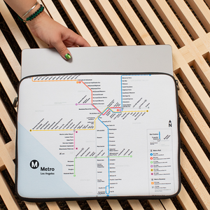 Go Metro Map Laptop Sleeve