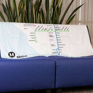 Go Metro Map Throw Blanket