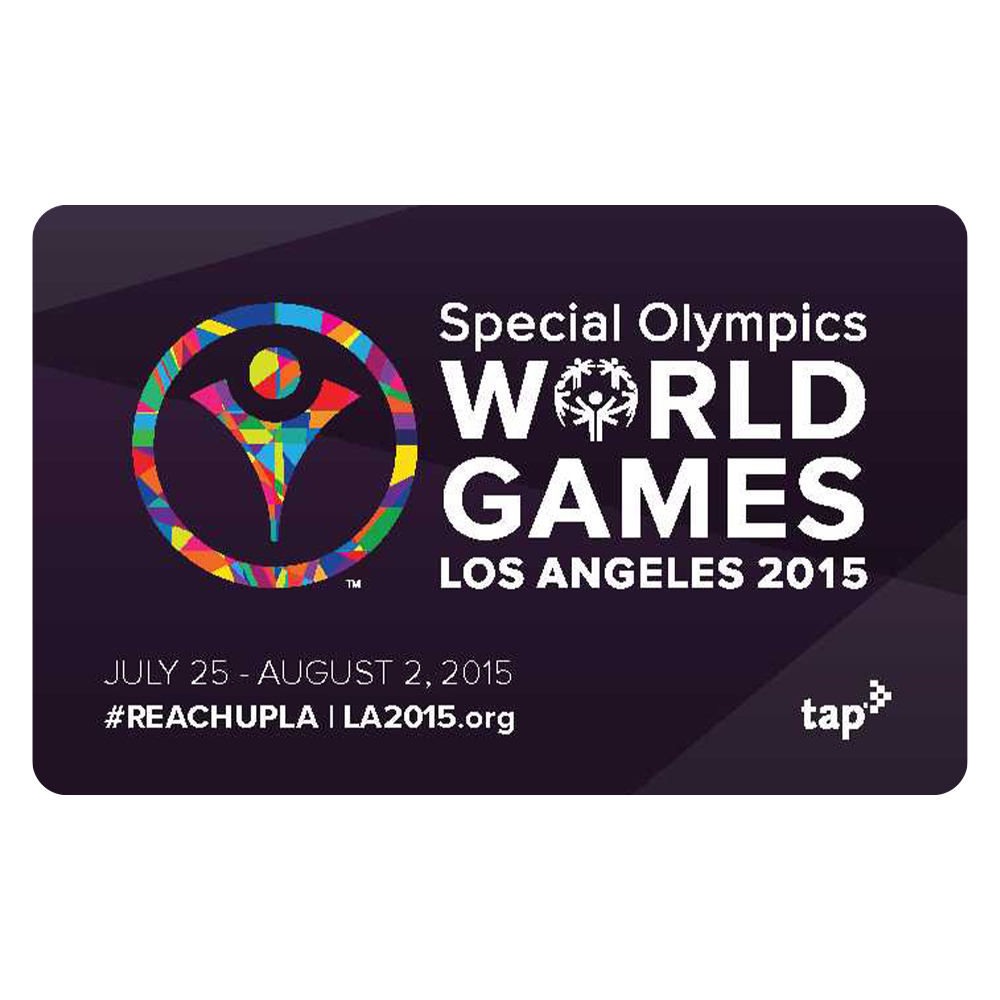 Special Olympics 2015 Collector's TAP Card