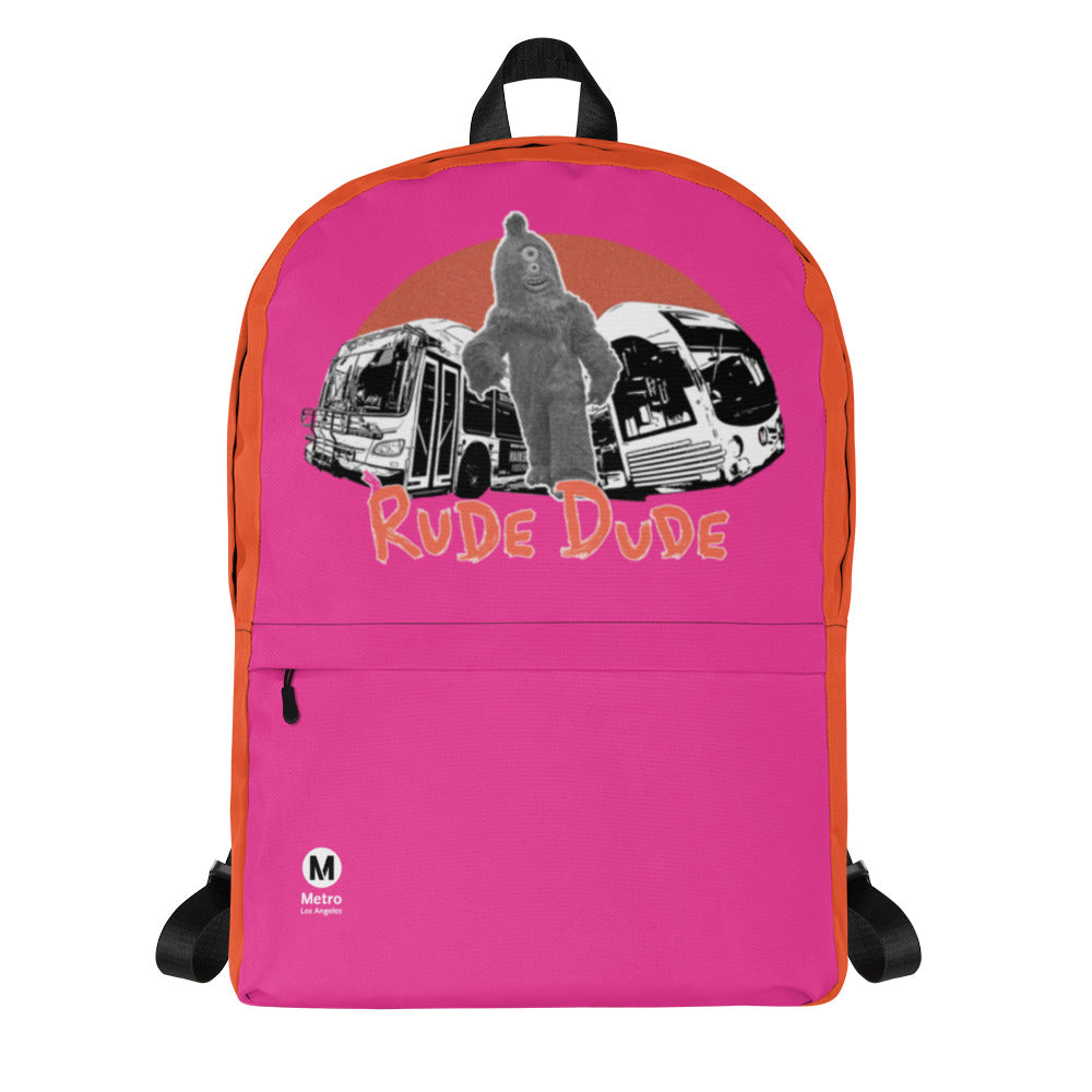 Rude Dude Backpack Pink