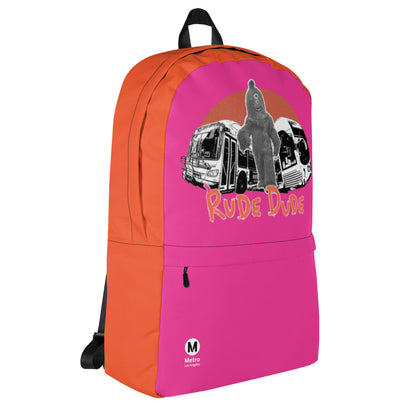 Rude Dude Backpack Pink