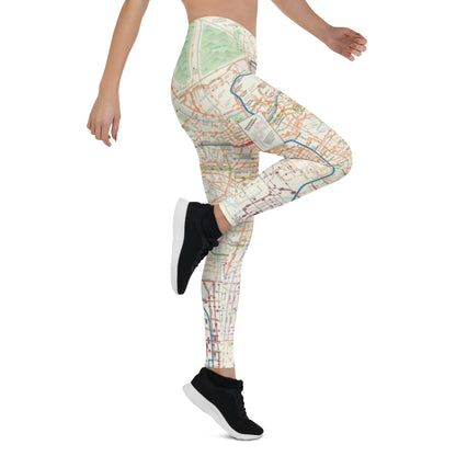 Los Angeles Metro System Map Leggings