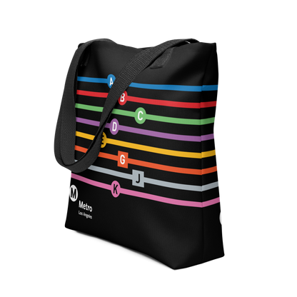 Line Letters Tote Bag