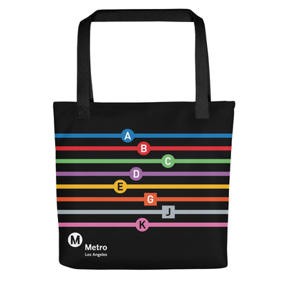 Line Letters Tote Bag