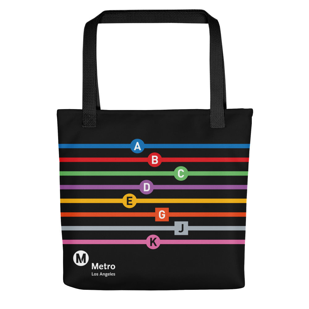 Line Letters Tote Bag