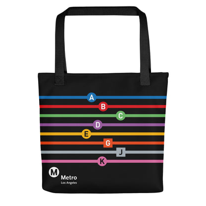 Line Letters Tote Bag