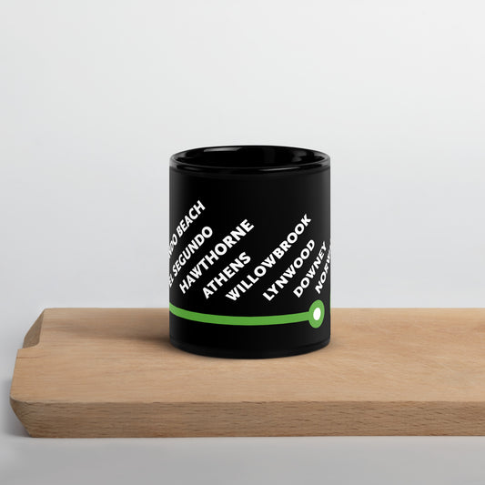 C Line Neighborhoods Black Glossy Mug