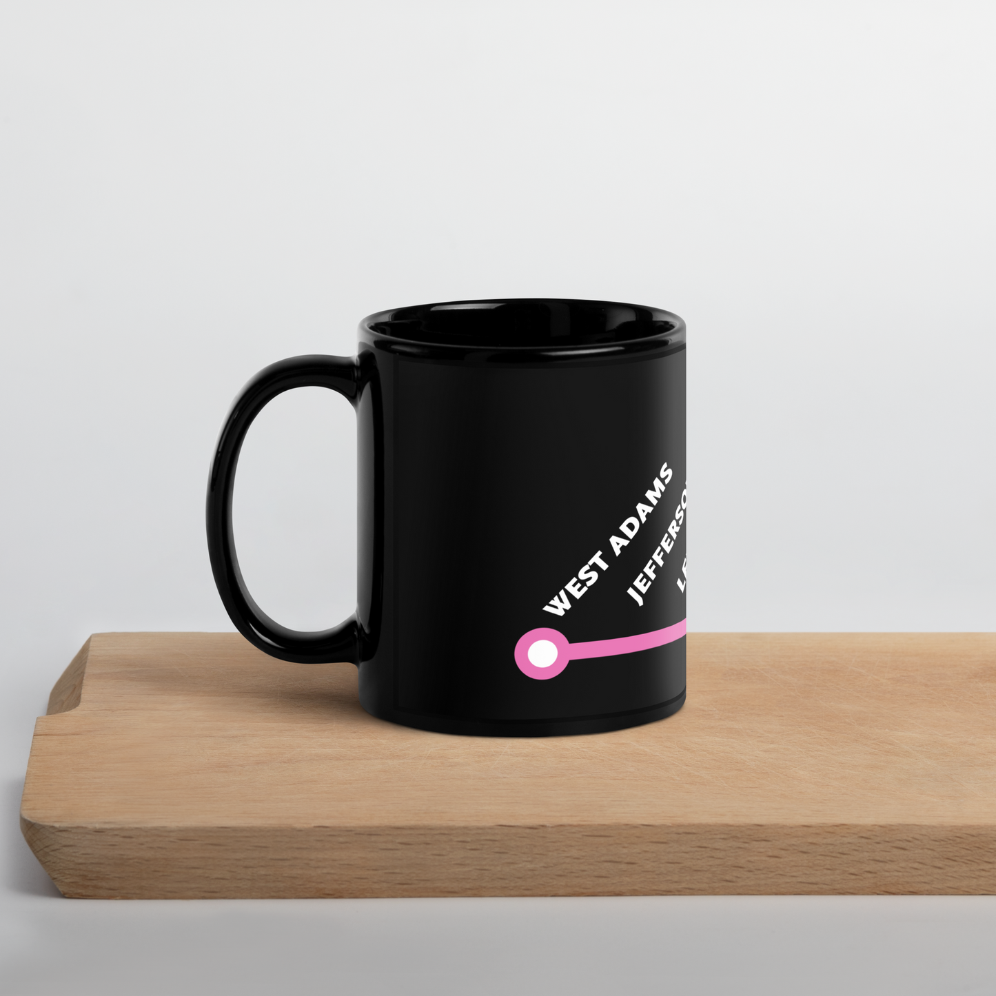 K Line Neighborhoods Black Glossy Mug