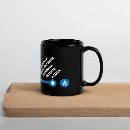 A Line Neighborhoods Black Glossy Mug