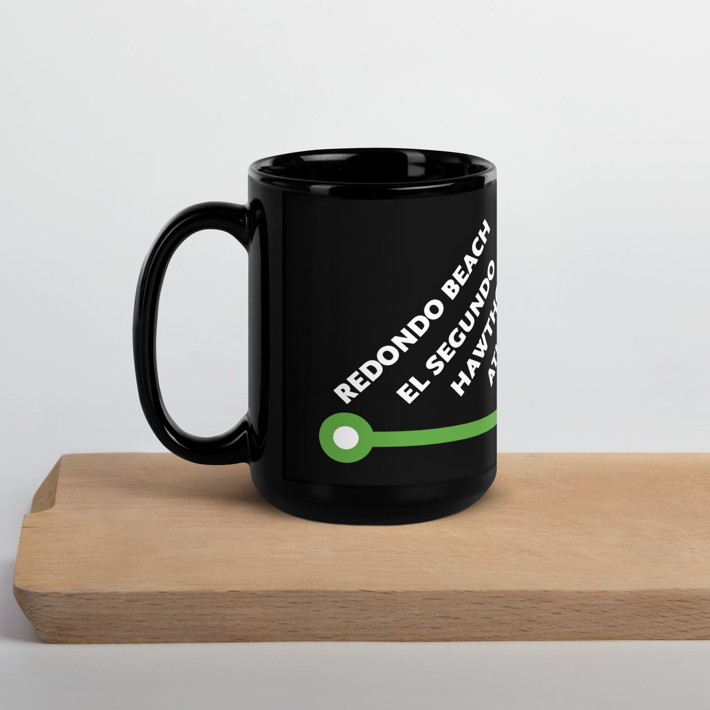 C Line Neighborhoods Black Glossy Mug