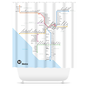 Go Metro Map Shower Curtains