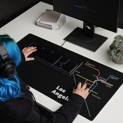 Dark Mode Map Mouse Pad - Metro Shop