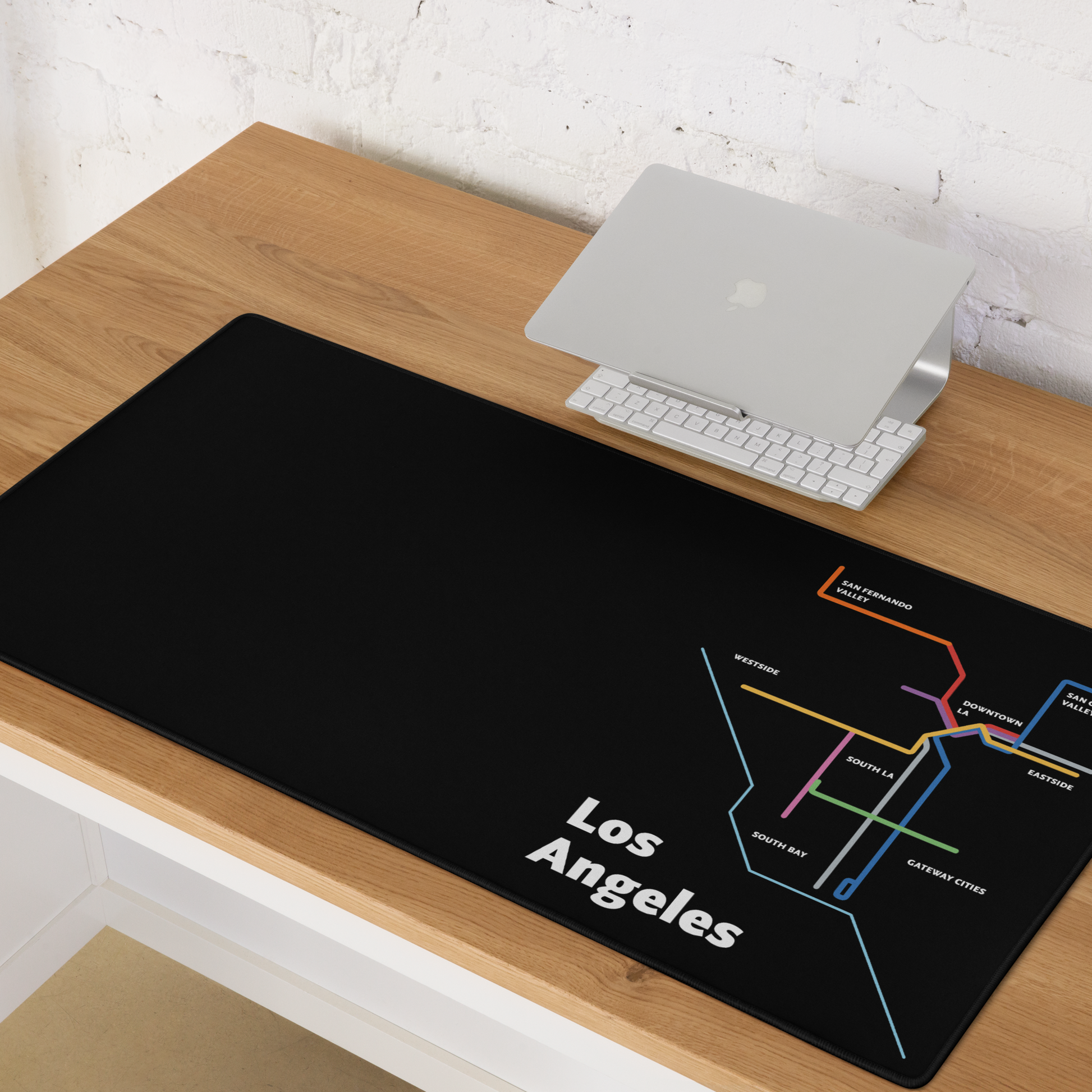 Dark Mode Map Mouse Pad - Metro Shop