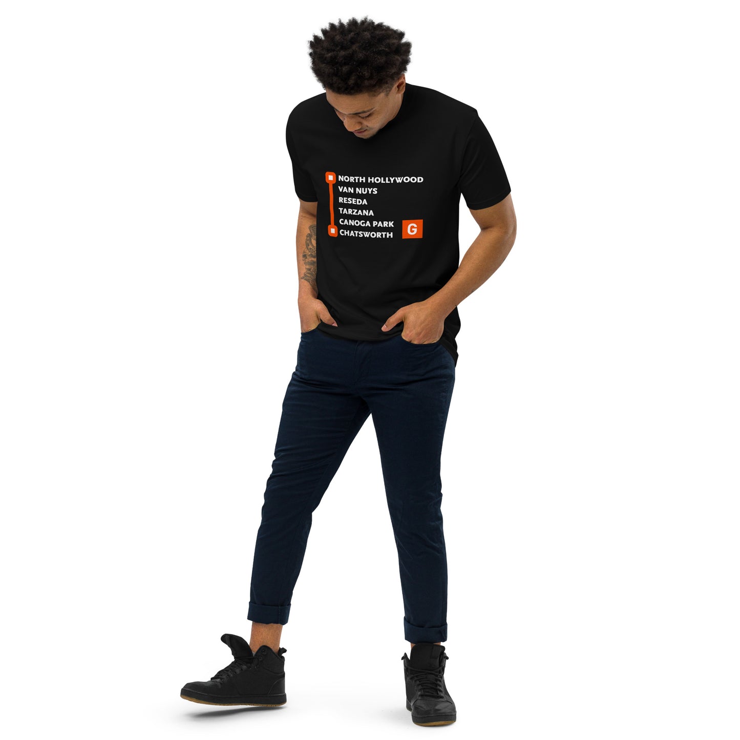 G Line Neighborhoods  Premium Heavyweight Tee