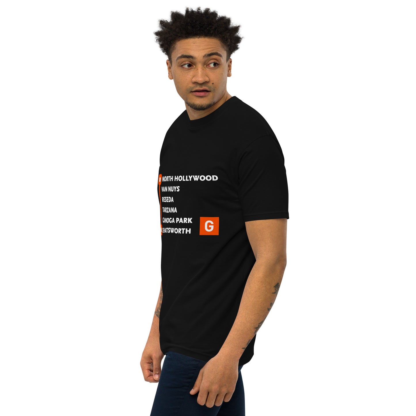 G Line Neighborhoods  Premium Heavyweight Tee