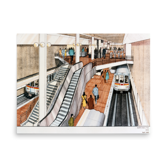 Red Line Mezzanine Rendering Poster