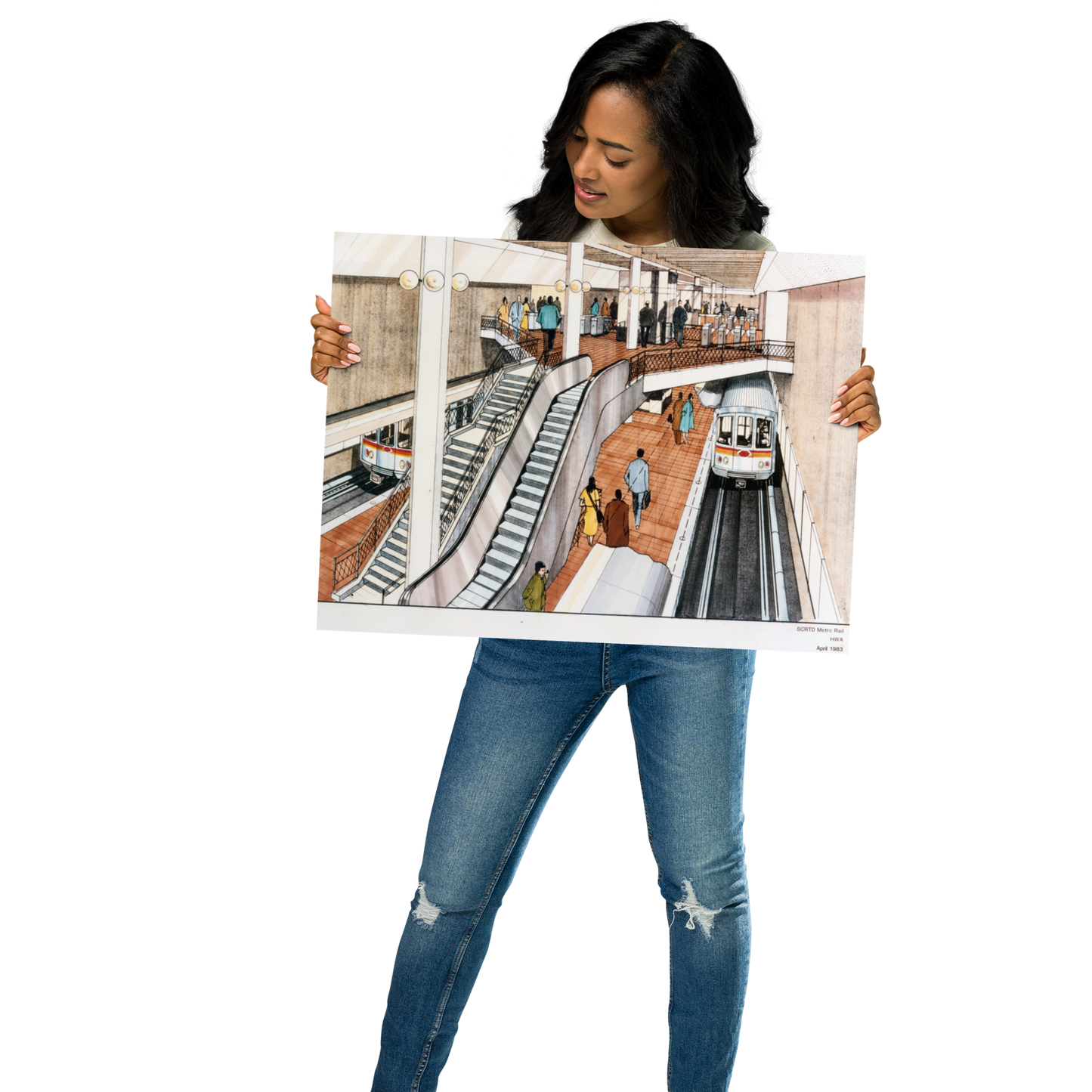 Red Line Mezzanine Rendering Poster