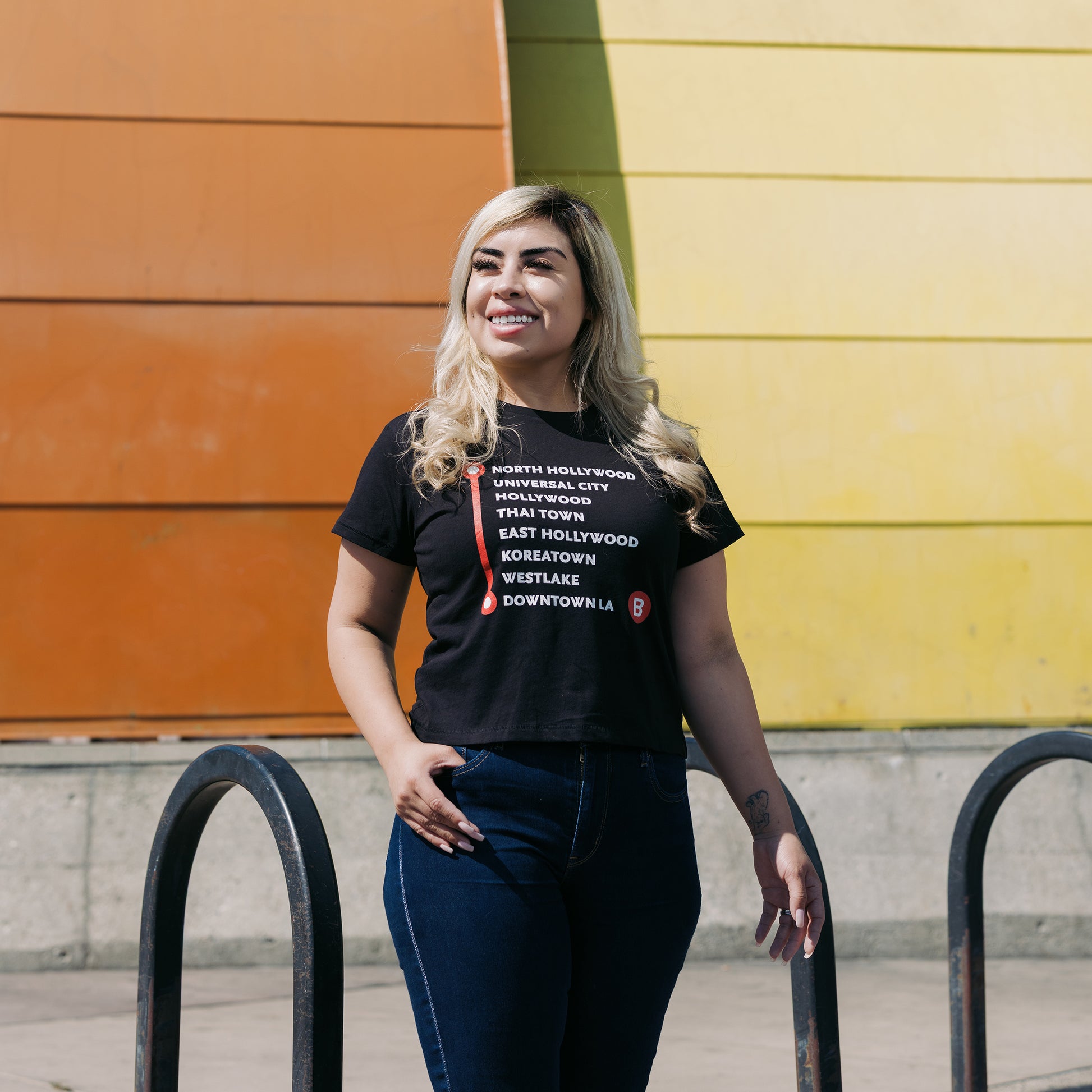 B Line Women’s High-waisted T-shirt - Metro Shop