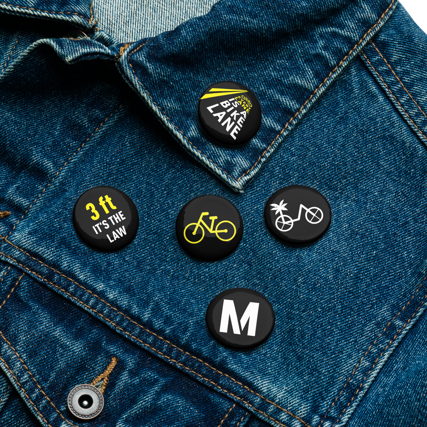 Bike LA Pin-Back Buttons