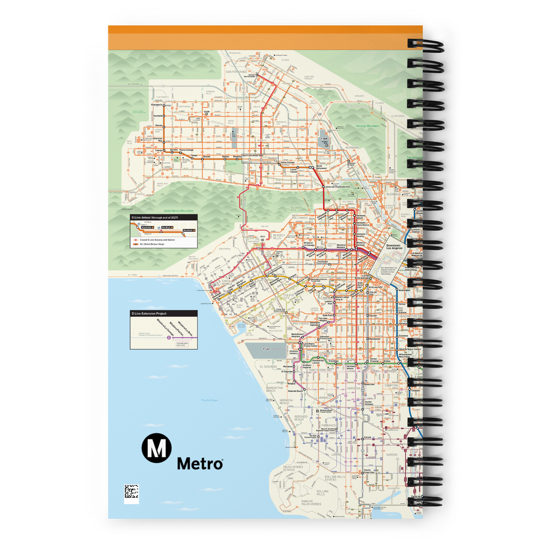 Los Angeles Transit System Map Products – Metro Shop