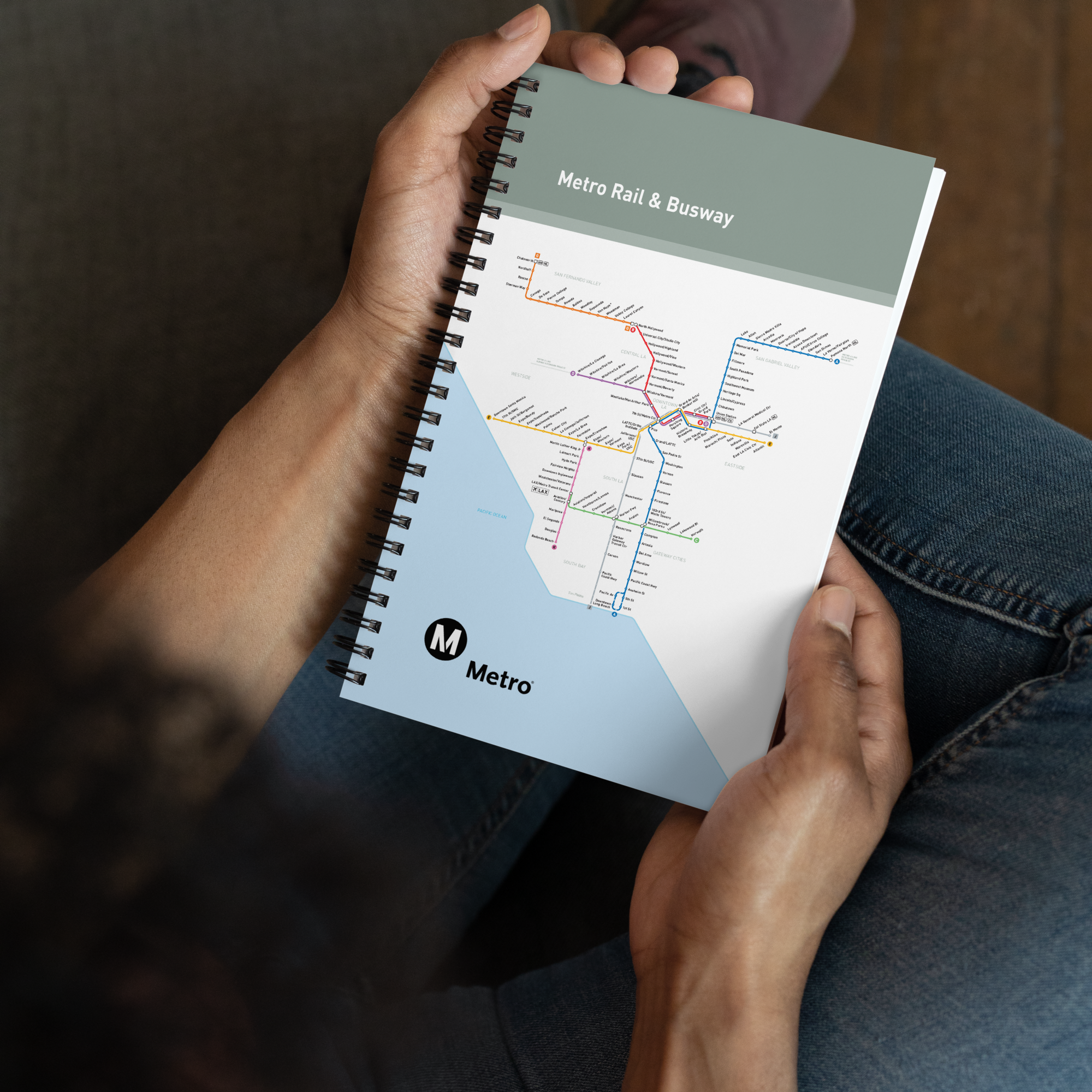 Los Angeles Metro Transit Map Spiral Notebook – Metro Shop