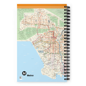 Los Angeles Metro System Map Spiral Notebook