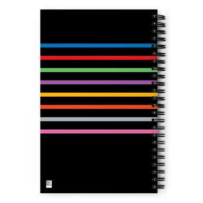 Line Letters Spiral Notebook