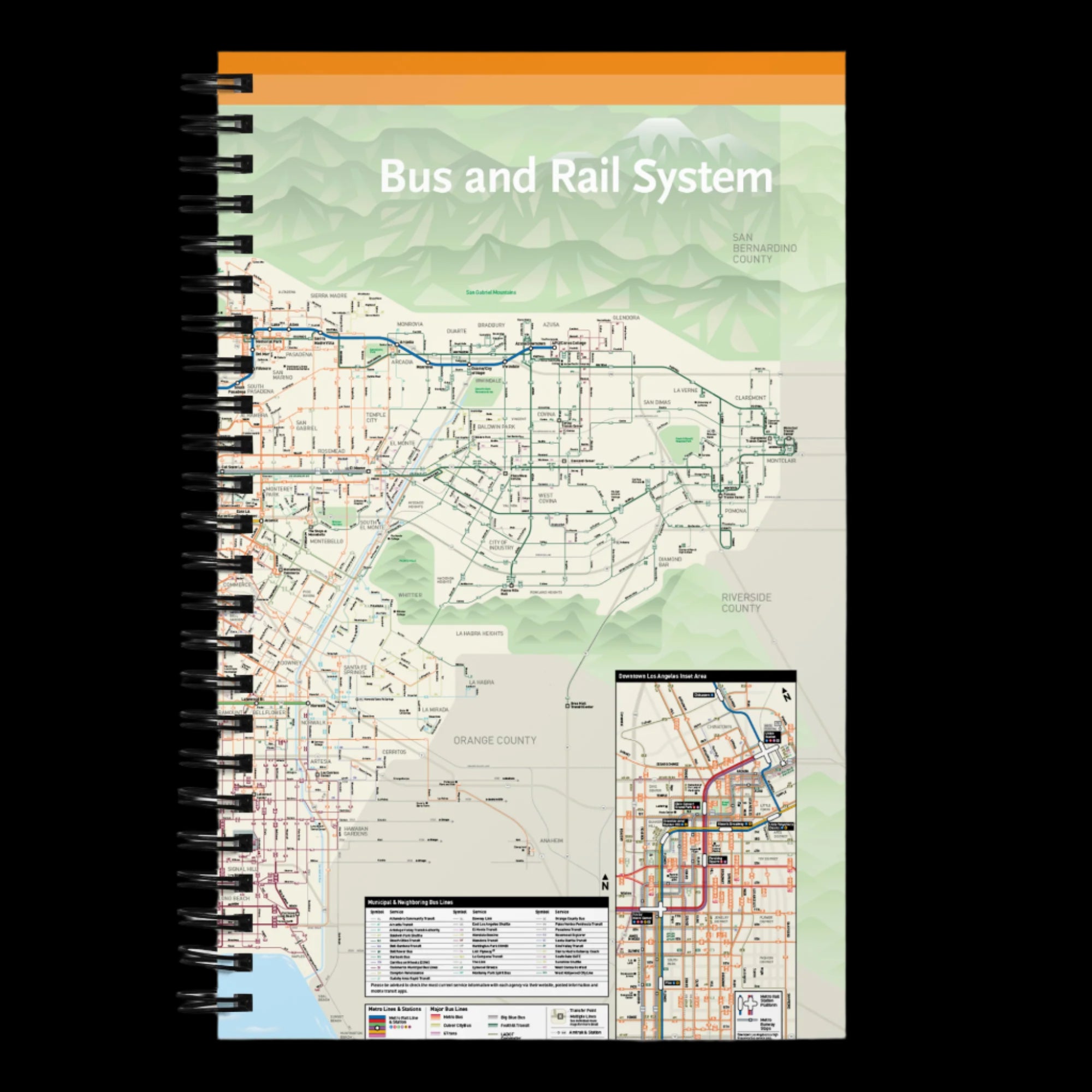 Los Angeles Transit System Map Products – Metro Shop