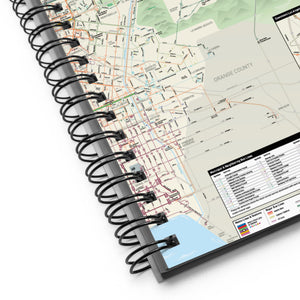 Los Angeles Metro System Map Spiral Notebook
