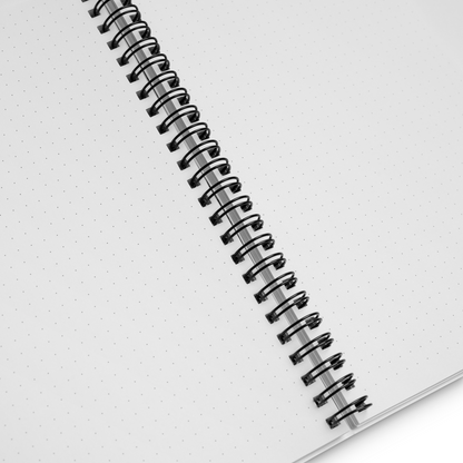 Line Letters Spiral Notebook