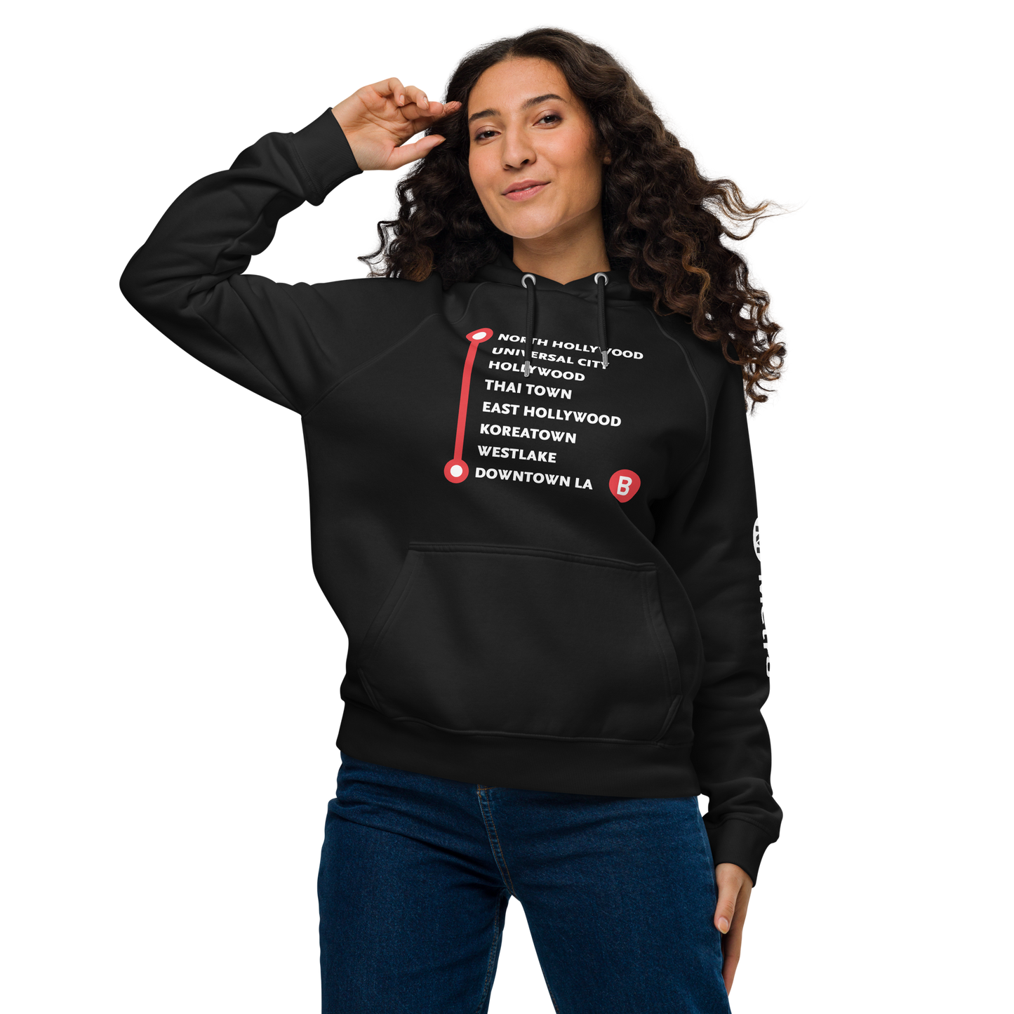 B Line Neighborhoods Unisex Raglan Hoodie