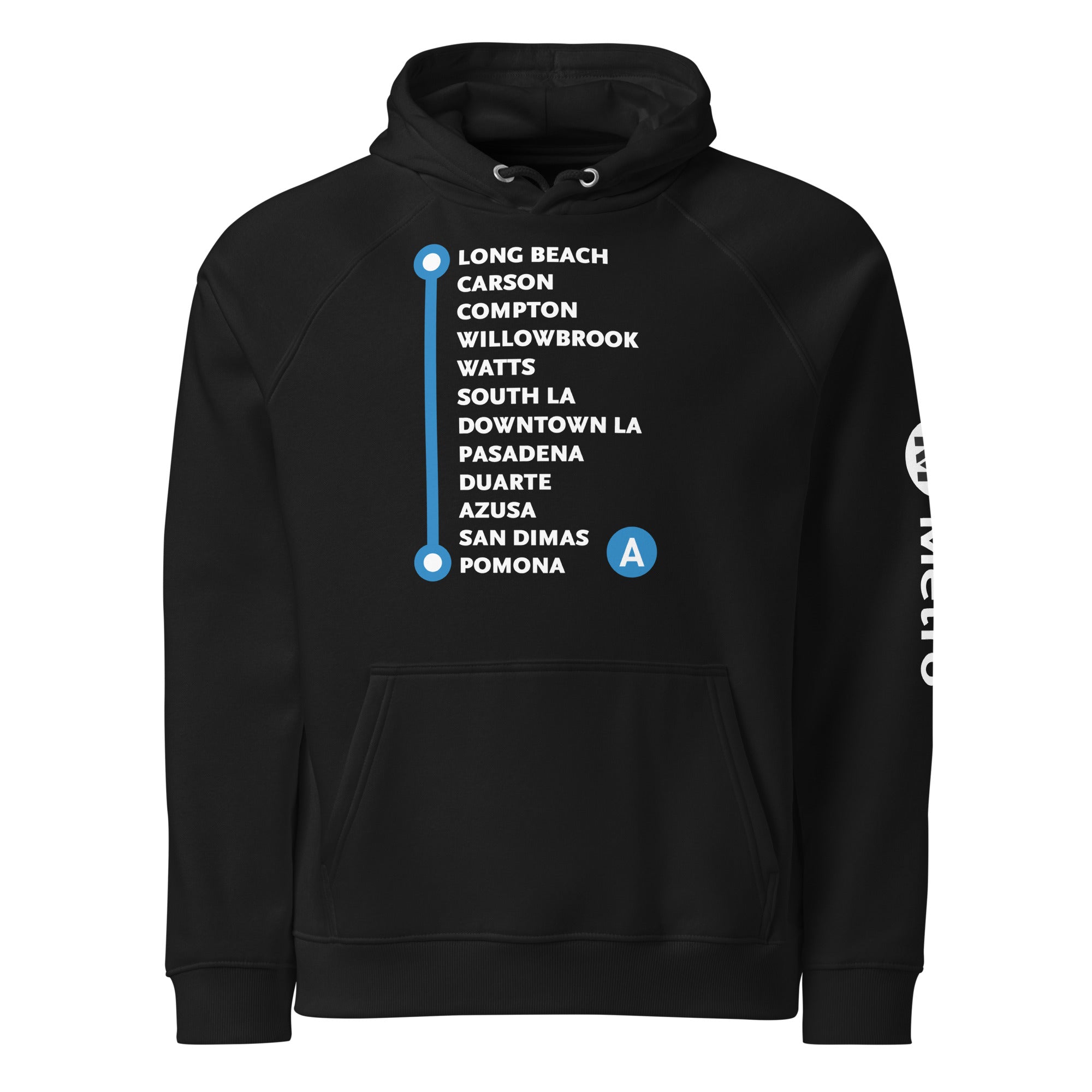 Los Angeles Metro A Line Neighborhoods Hoodie – Metro Shop