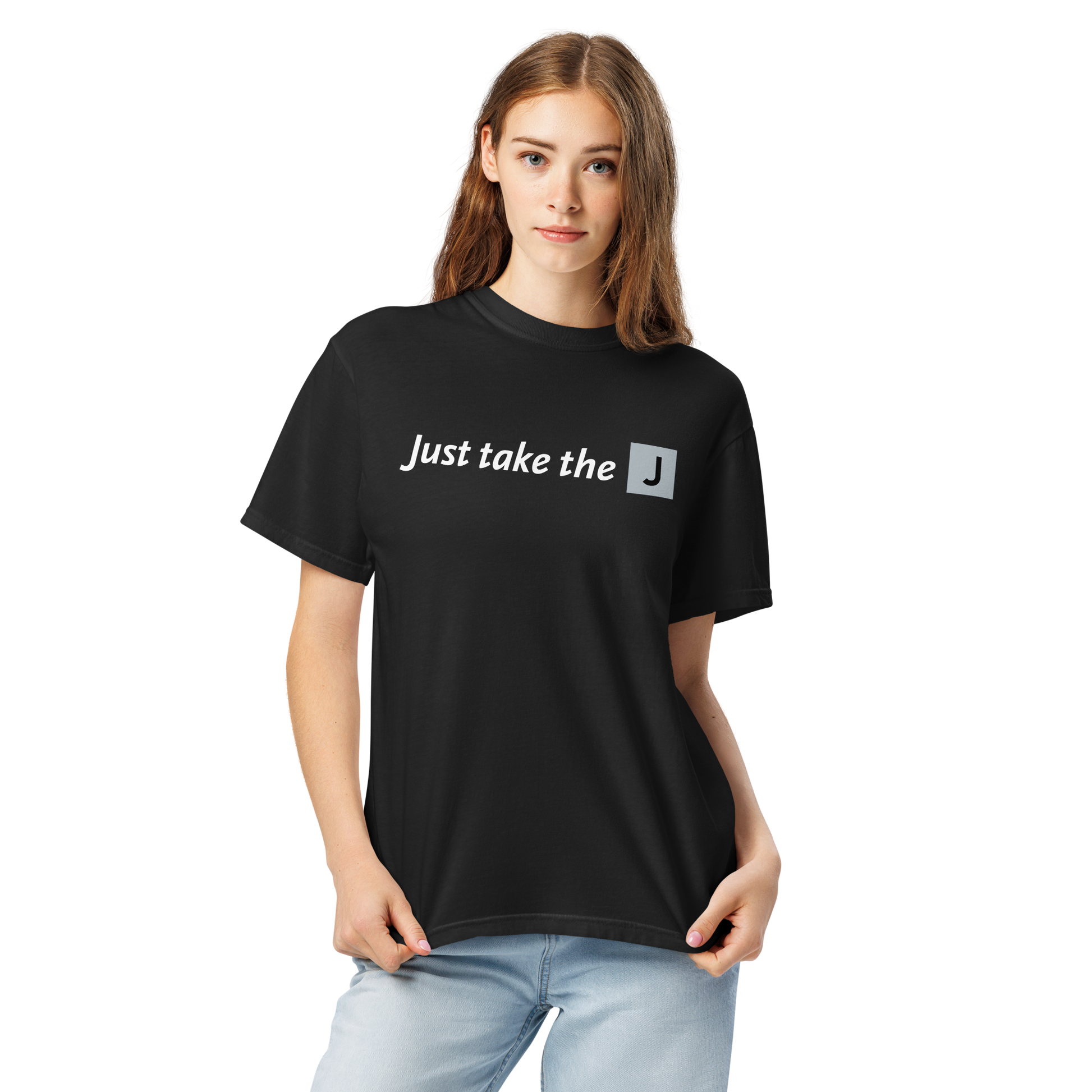 Just Take the J Unisex Heavyweight T-shirt - Metro Shop