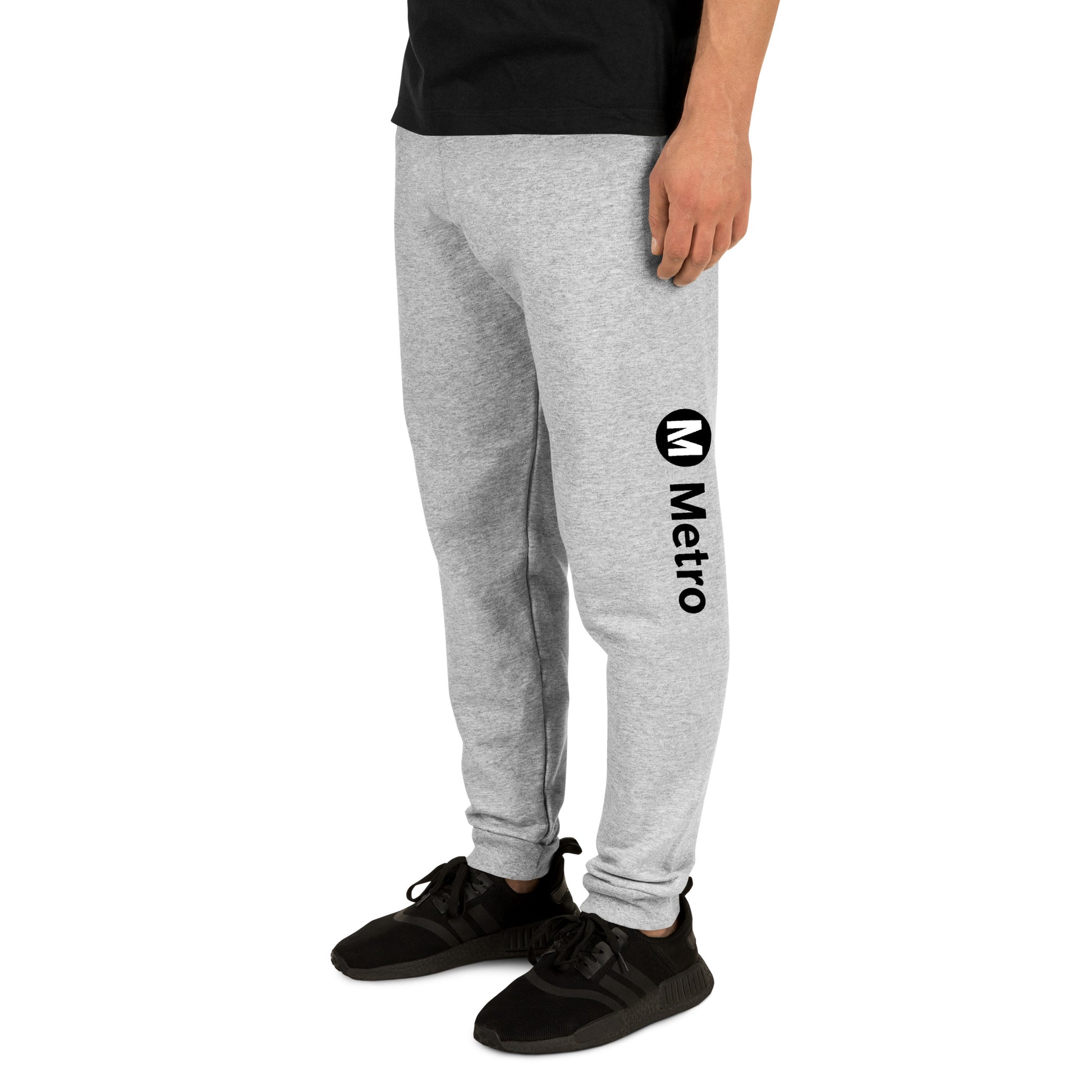 Metro Logo Gray Joggers - Metro Shop