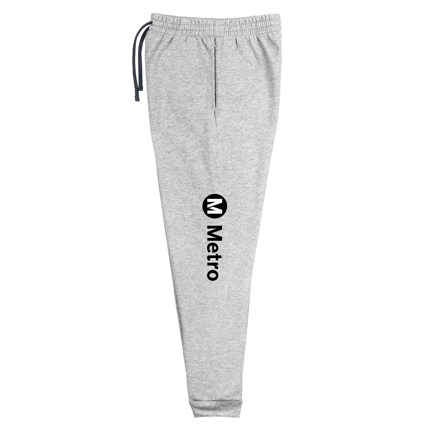 Metro Logo Gray Joggers - Metro Shop