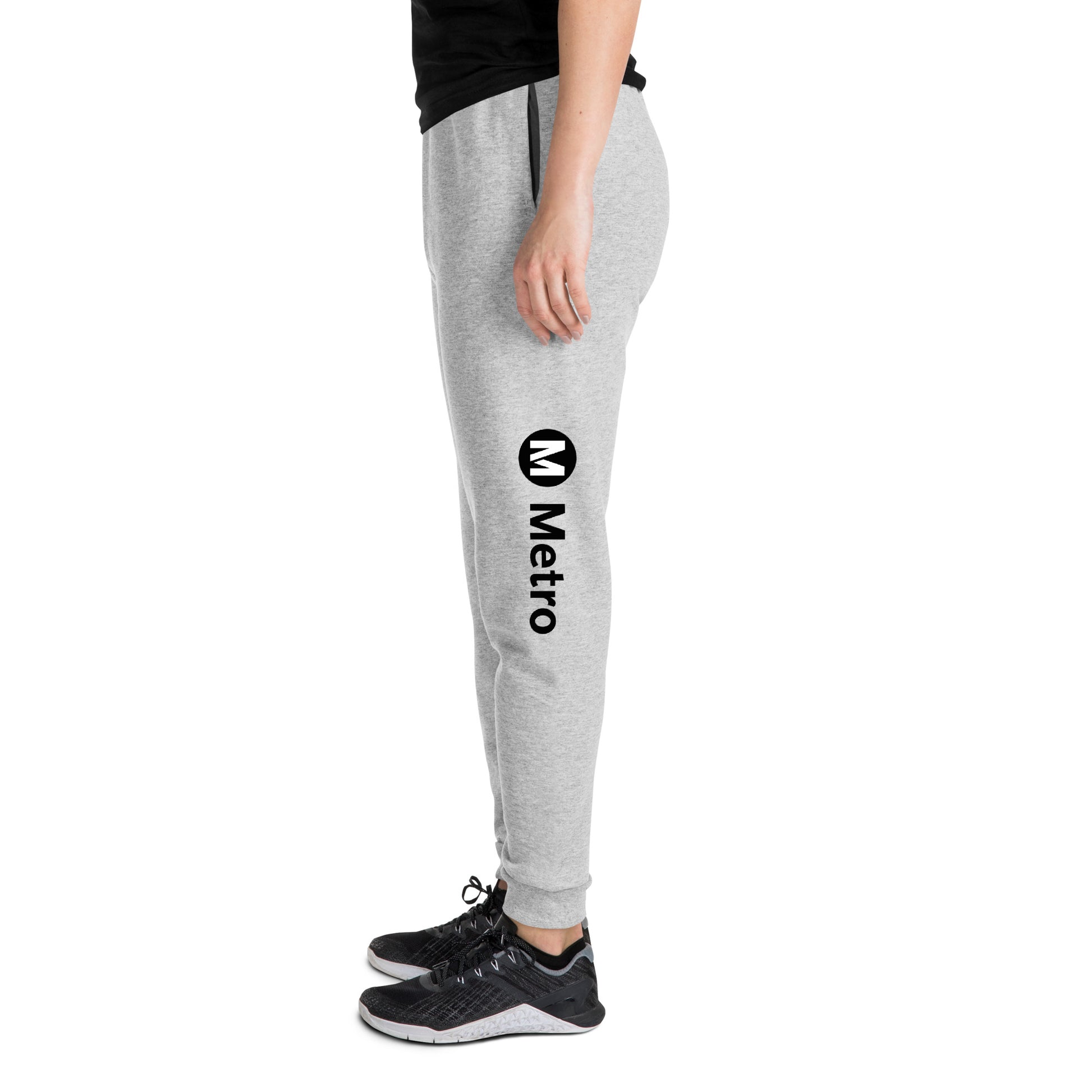 Metro Logo Gray Joggers - Metro Shop